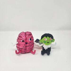 Brain and Zombie Halloween Felt Duo Set